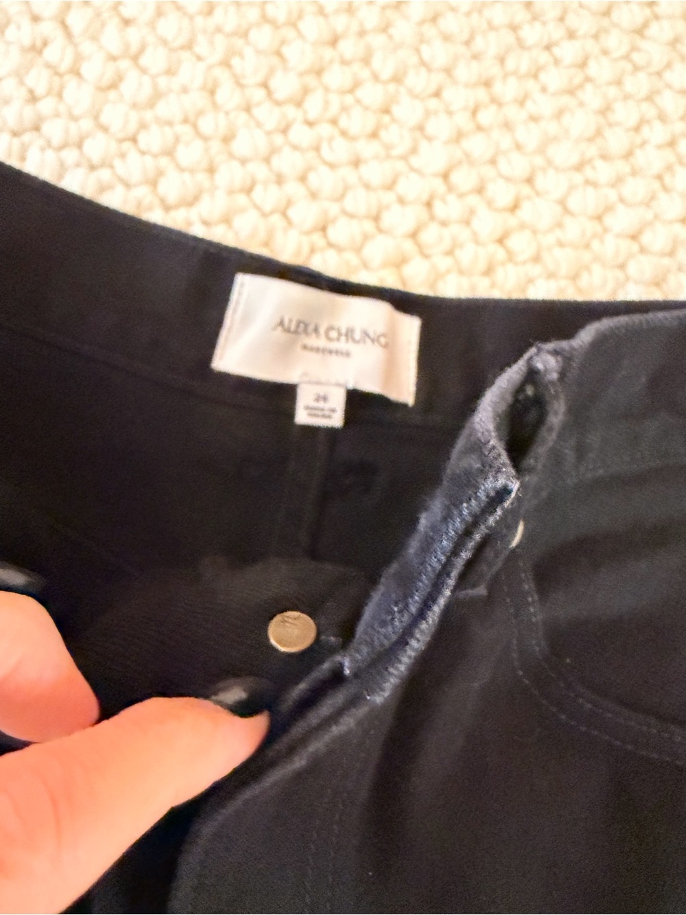 ALEXA CHUNG MADEWELL High rise, relaxed straight classic jean sz 24 - Picture 2 of 6